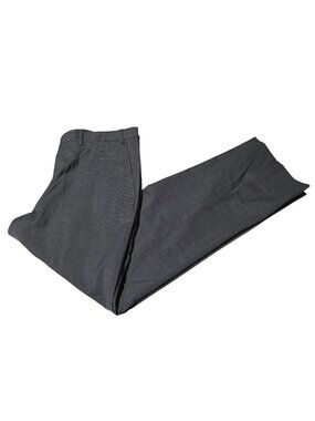 Kirkland Signature Wool Flat Front Dress Pants Mens Size 36  X 29 Gray Slacks